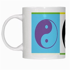 Ying Yang   White Coffee Mug by Siebenhuehner