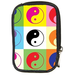 Ying Yang   Compact Camera Leather Case by Siebenhuehner