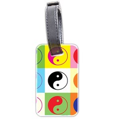 Ying Yang   Luggage Tag (two Sides) by Siebenhuehner