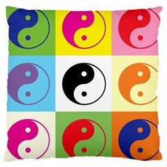 Ying Yang   Large Cushion Case (single Sided)  by Siebenhuehner