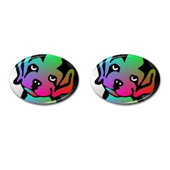 Dog Cufflinks (oval) by Siebenhuehner