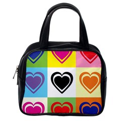 Hearts Classic Handbag (one Side) by Siebenhuehner