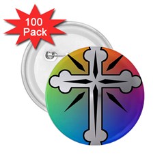 Cross 2 25  Button (100 Pack) by Siebenhuehner