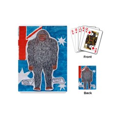 Big Foot A, Australia Flag Playing Cards (mini) by creationtruth