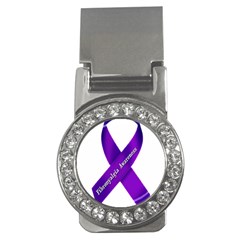 Fibro Awareness Ribbon Money Clip (cz) by FunWithFibro