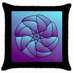 Pattern Black Throw Pillow Case