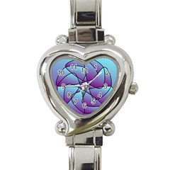 Pattern Heart Italian Charm Watch  by Siebenhuehner