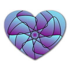 Pattern Mouse Pad (heart)