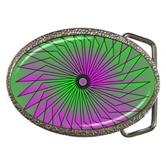 Pattern Belt Buckle (oval) by Siebenhuehner