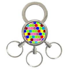 Color 3-ring Key Chain by Siebenhuehner