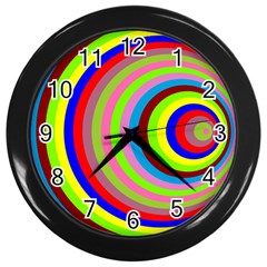 Color Wall Clock (black)