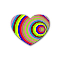 Color Drink Coasters 4 Pack (heart) 