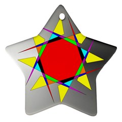 Star Star Ornament (two Sides) by Siebenhuehner