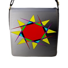 Star Flap Closure Messenger Bag (large) by Siebenhuehner