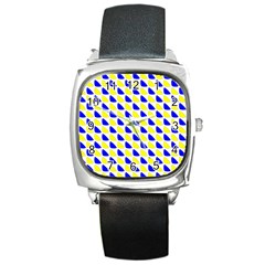 Pattern Square Leather Watch by Siebenhuehner