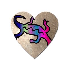 Lizard Magnet (heart) by Siebenhuehner