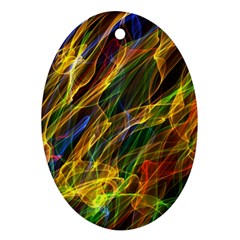 Abstract Smoke Oval Ornament (two Sides) by StuffOrSomething