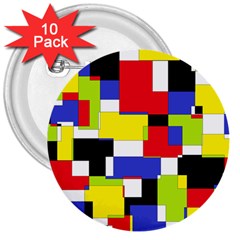 Mod Geometric 3  Button (10 Pack) by StuffOrSomething