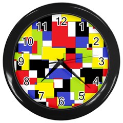 Mod Geometric Wall Clock (black) by StuffOrSomething