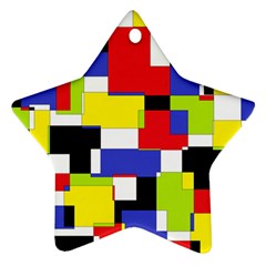 Mod Geometric Star Ornament (two Sides) by StuffOrSomething