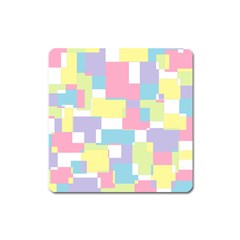 Mod Pastel Geometric Magnet (square) by StuffOrSomething