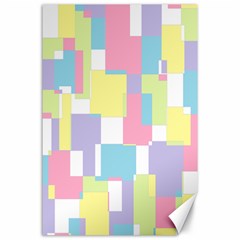 Mod Pastel Geometric Canvas 24  X 36  (unframed) by StuffOrSomething