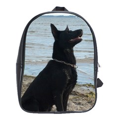 Black German Shepherd School Bag (large) by StuffOrSomething