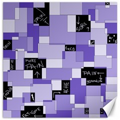 Purple Pain Modular Canvas 20  X 20  (unframed) by FunWithFibro