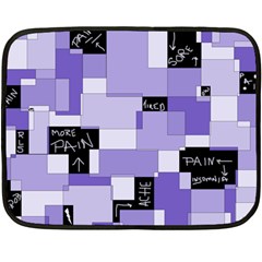 Purple Pain Modular Mini Fleece Blanket (two Sided) by FunWithFibro