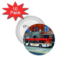 Double Decker Bus   Ave Hurley   1 75  Button (10 Pack) by ArtRave2