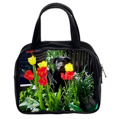 Black Gsd Pup Classic Handbag (two Sides) by StuffOrSomething