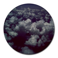 Through The Evening Clouds 8  Mouse Pad (round) by ArtRave2