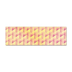 Geometric Pink & Yellow  Bumper Sticker by Zandiepants