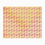 Geometric Pink & Yellow  Glasses Cloth (Small, Two Sided) Front