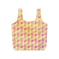 Geometric Pink & Yellow  Reusable Bag (s) by Zandiepants