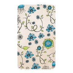 Whimsical Flowers Blue Memory Card Reader (rectangular) by Zandiepants