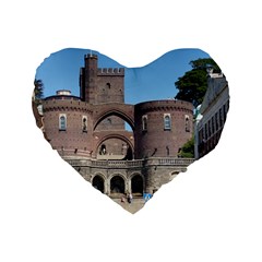 Helsingborg Castle 16  Premium Heart Shape Cushion  by StuffOrSomething