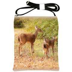 Deer In Nature Shoulder Sling Bag by uniquedesignsbycassie