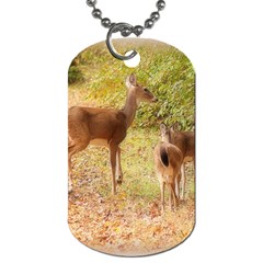 Deer In Nature Dog Tag (one Sided)