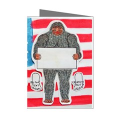 2 Big Foot Text On U S A Mini Greeting Card (8 Pack) by creationtruth