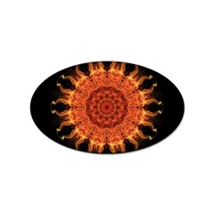 Flaming Sun Sticker (oval) by Zandiepants