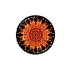 Flaming Sun Golf Ball Marker 10 Pack (for Hat Clip) by Zandiepants