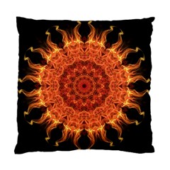 Flaming Sun Cushion Case (two Sided)  by Zandiepants