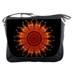 Flaming Sun Messenger Bag by Zandiepants