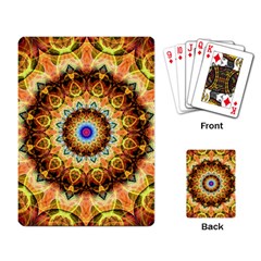 Ochre Burnt Glass Playing Cards Single Design by Zandiepants