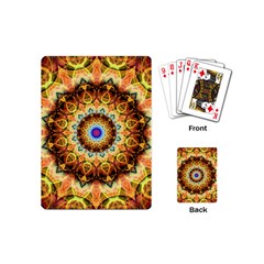 Ochre Burnt Glass Playing Cards (mini) by Zandiepants