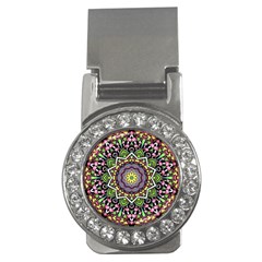 Psychedelic Leaves Mandala Money Clip (cz) by Zandiepants