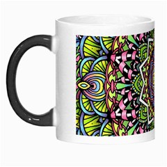 Psychedelic Leaves Mandala Morph Mug by Zandiepants