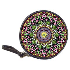 Psychedelic Leaves Mandala Cd Wallet by Zandiepants