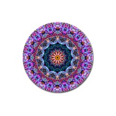 Purple Lotus Magnet 3  (round) by Zandiepants